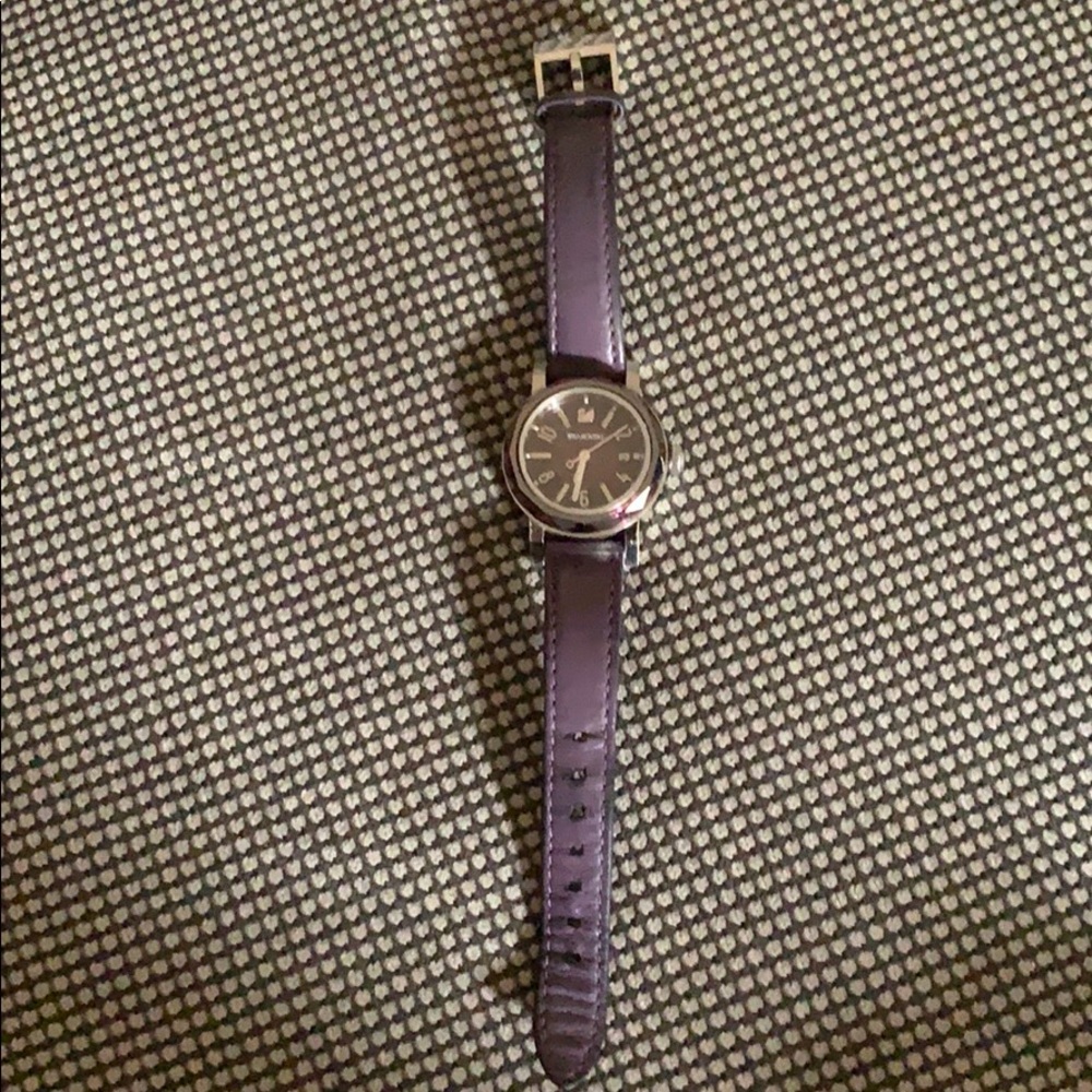 SWAROVSKI crystal watch, purple 7 1/2” length